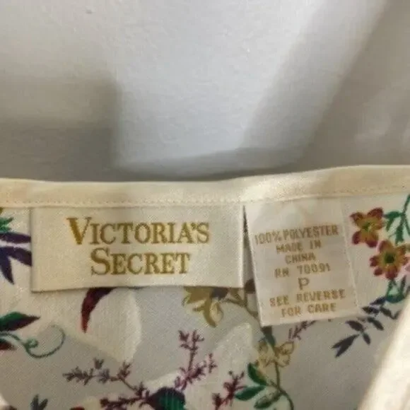 Vintage Victoria's Secret Gold Label Floral Satin Teddy - Picture 3 of 5